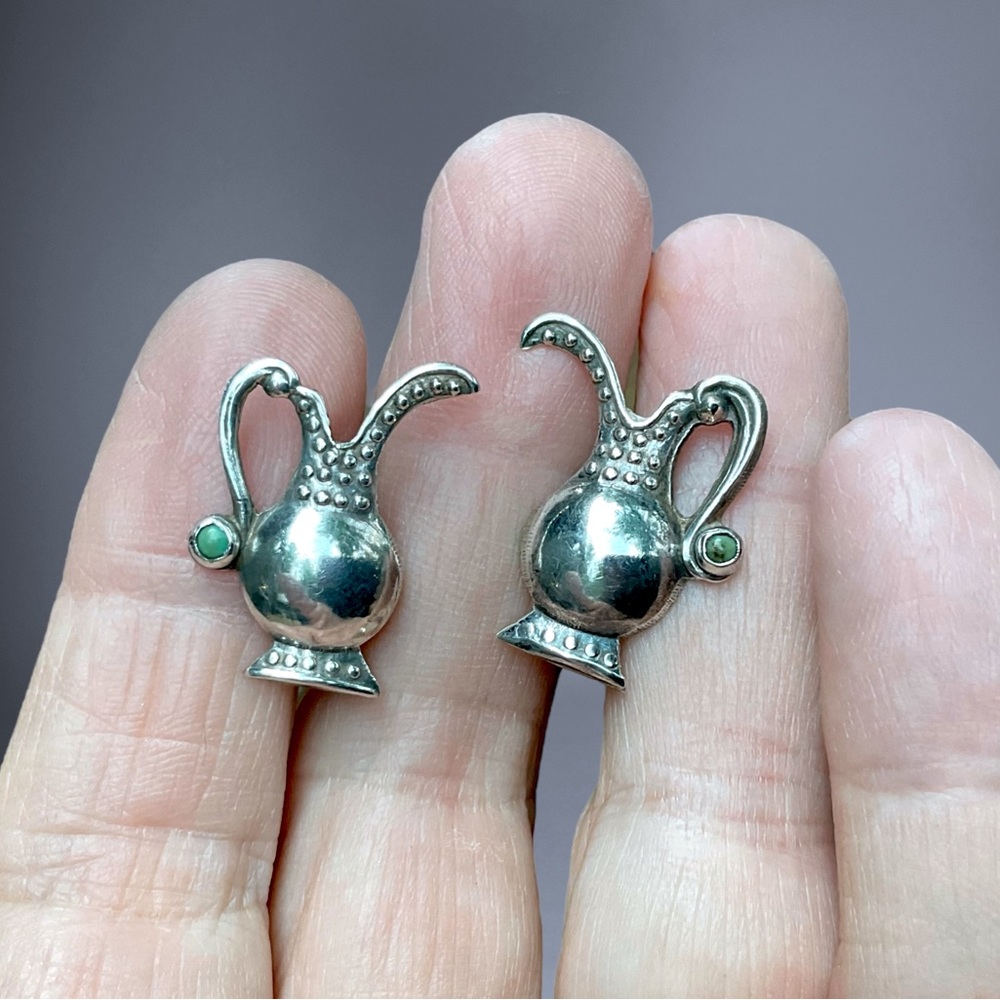 🌺Vintage Sterling & Turquoise Earrings